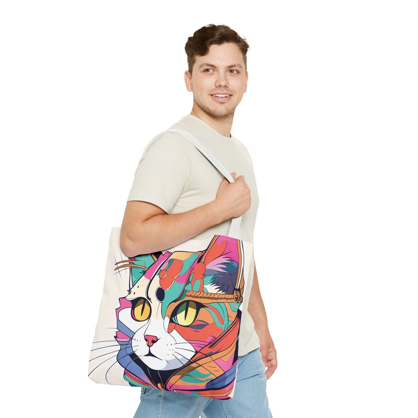 Abstract Feline Fantasy Tote Bag