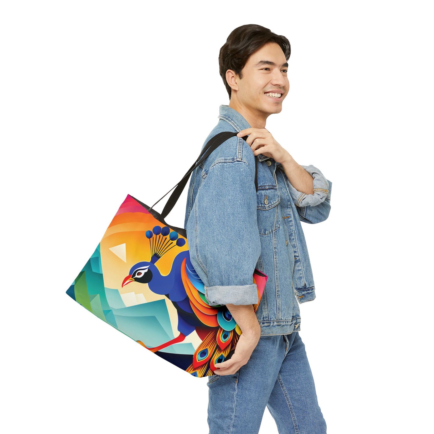 Elegant Peacock Tote Bag