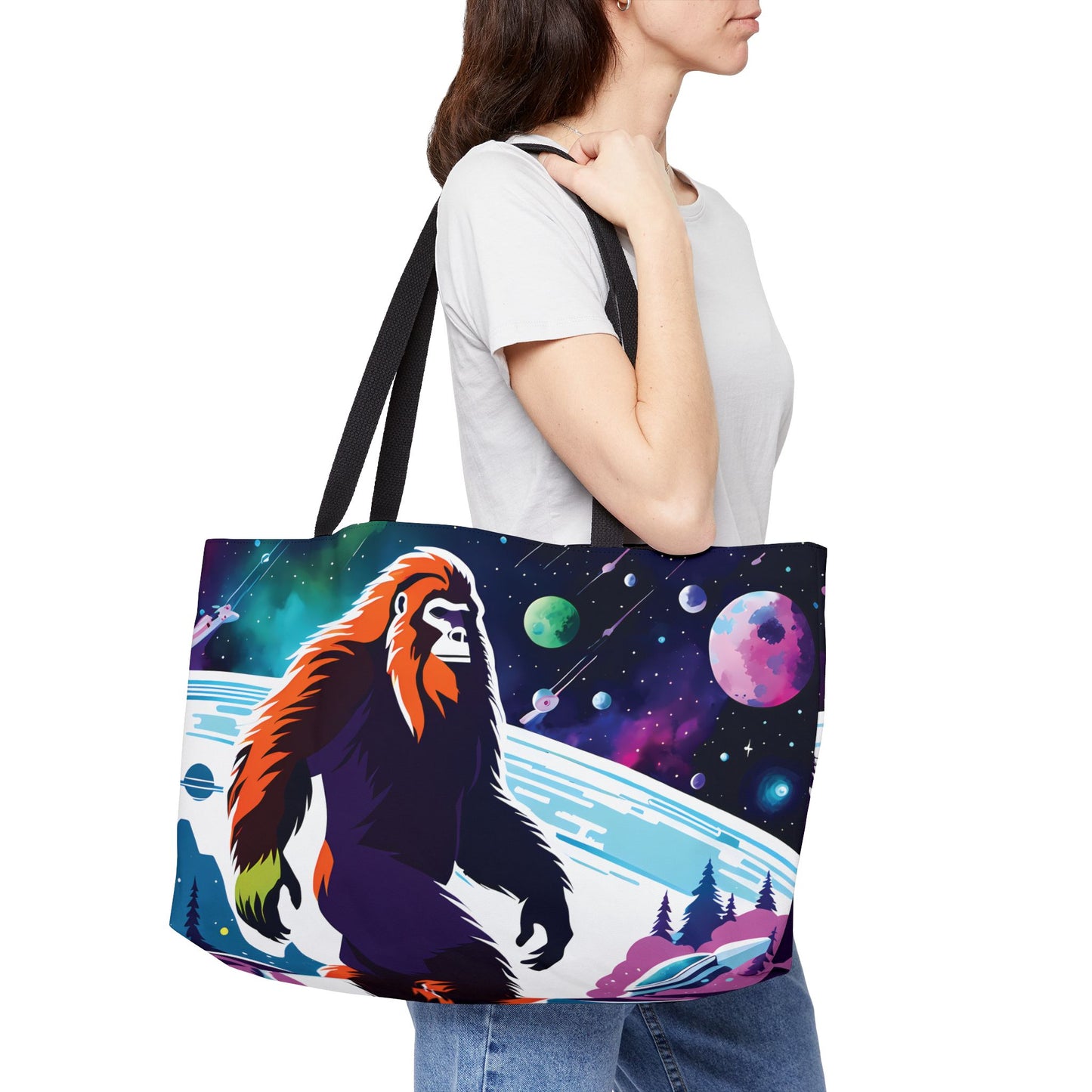 Starry Sasquatch Tote Bag