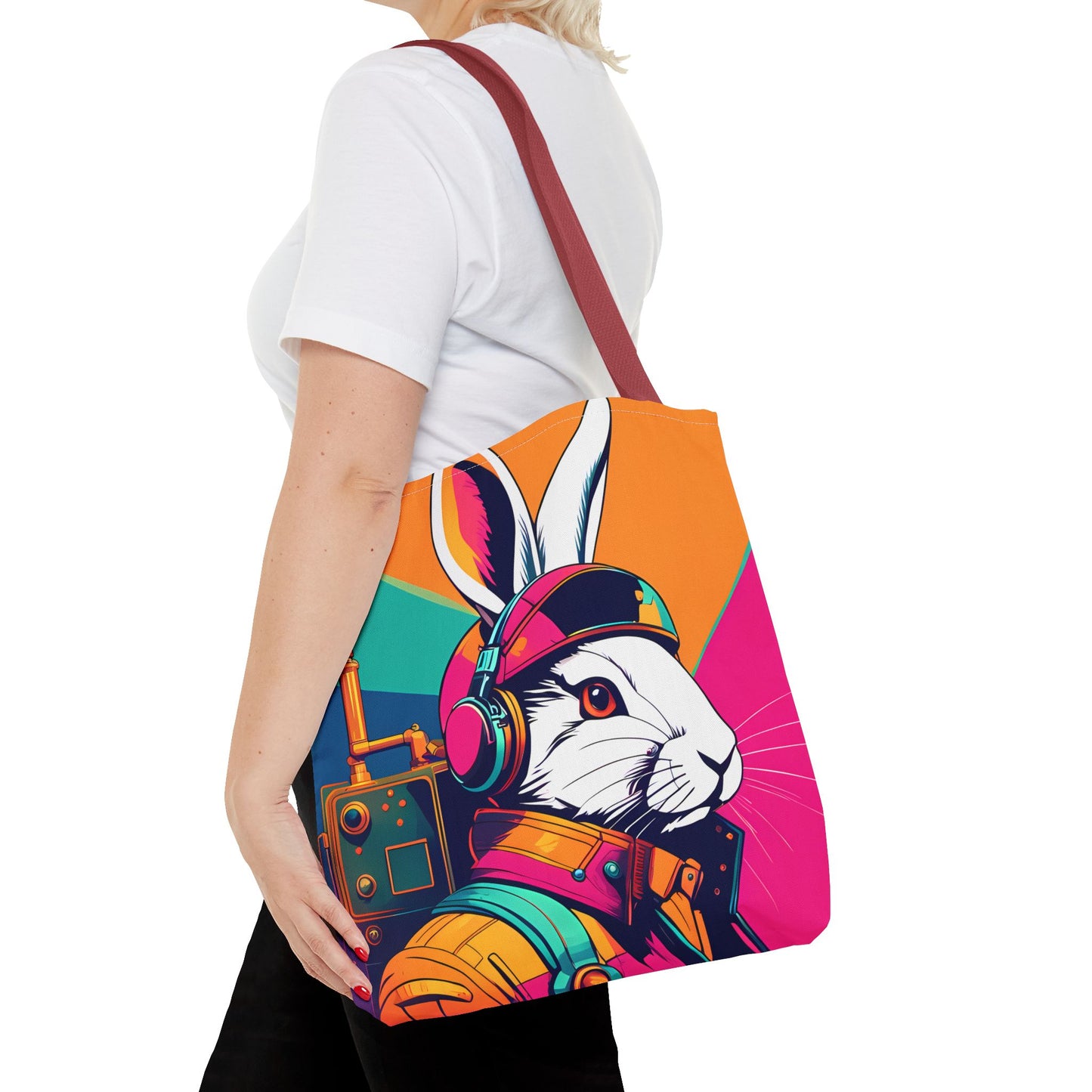 Teslapunk Rabbit Tote Bag