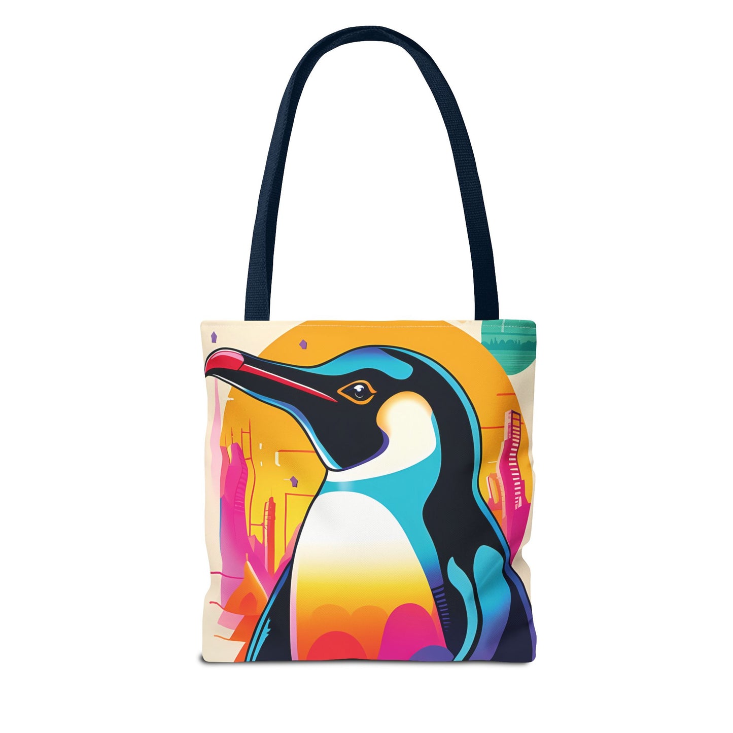 Penguin Cityscape Tote Bag