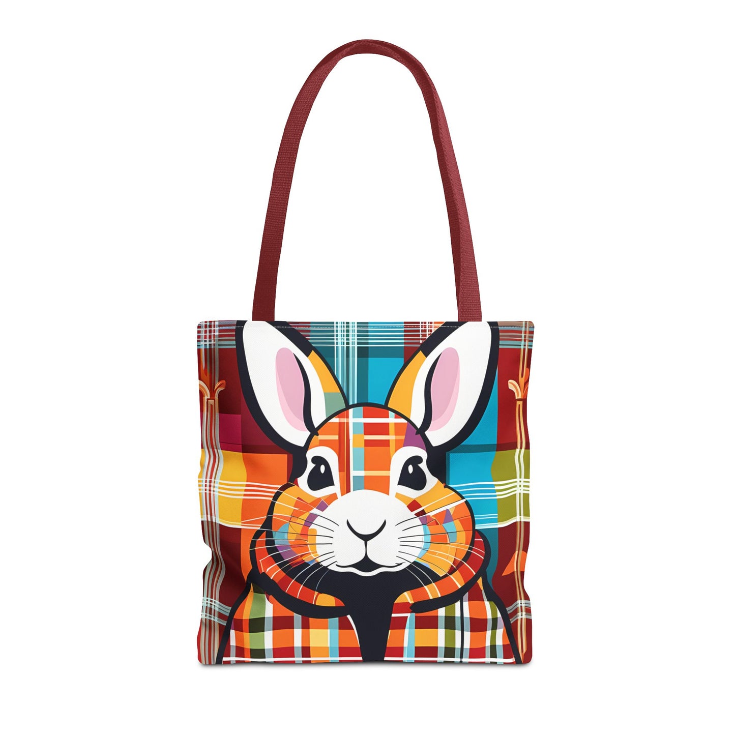 Plaid Bunny Tote Bag