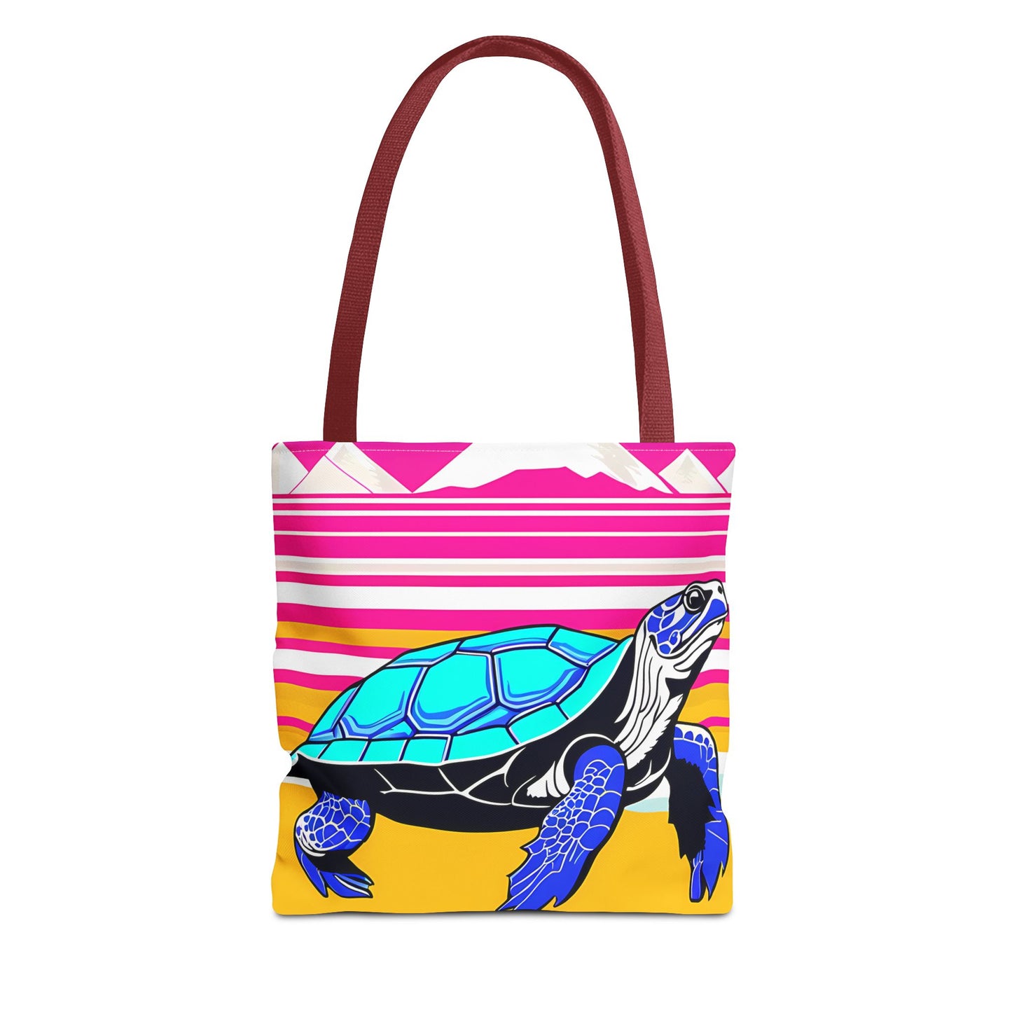 Retro Turtle Beach Tote Bag
