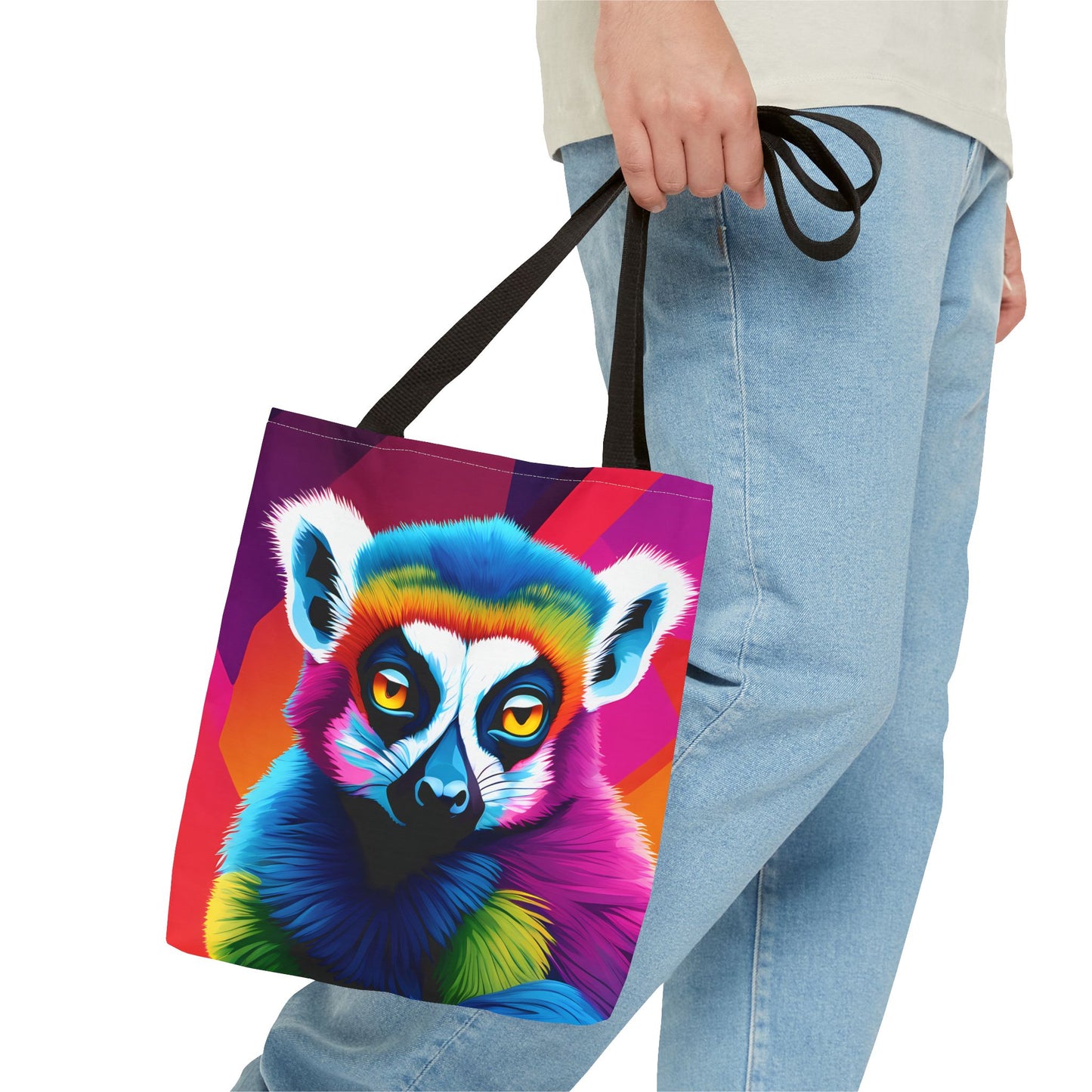 Psychedelic Lemur Tote Bag
