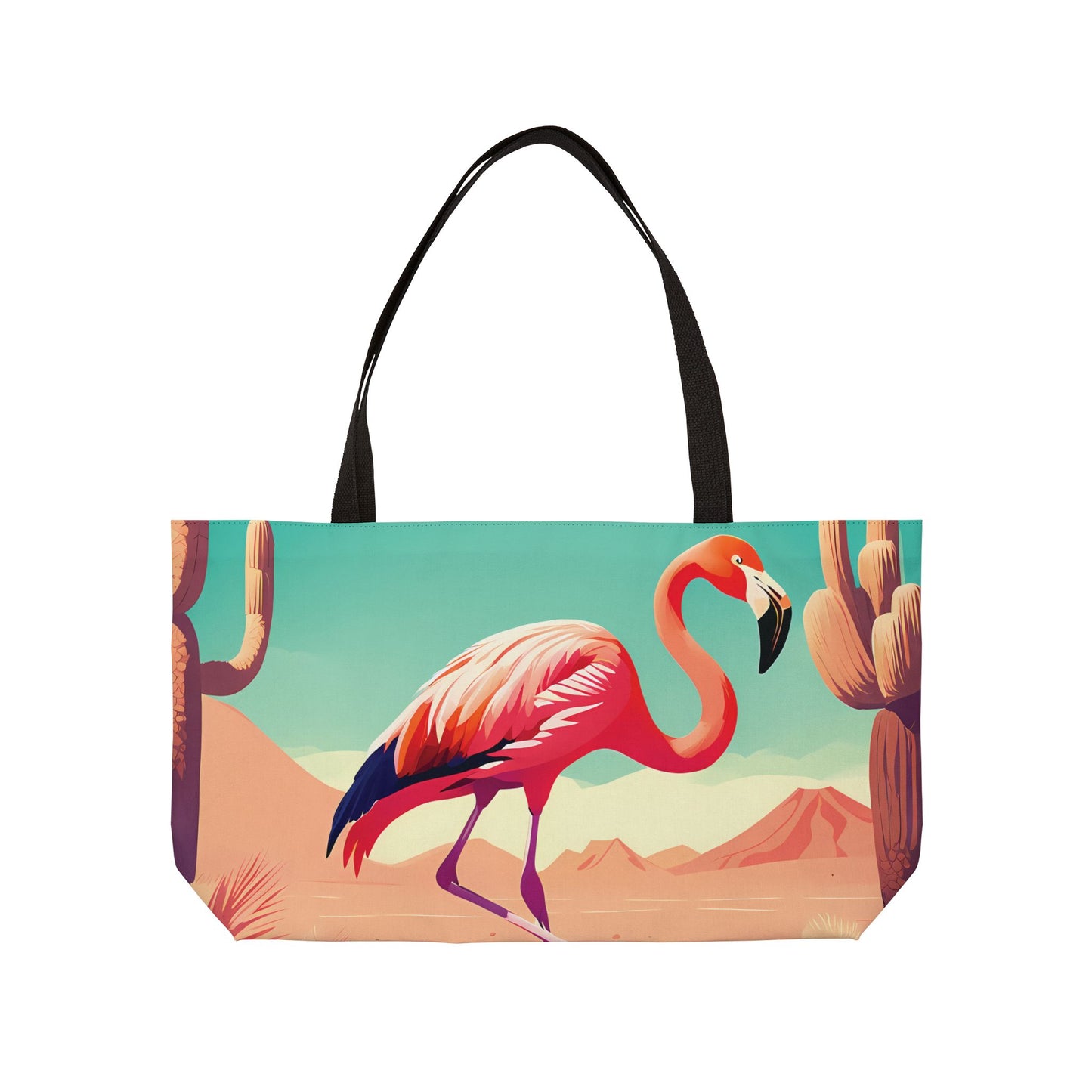 Desert Flamingo Tote Bag