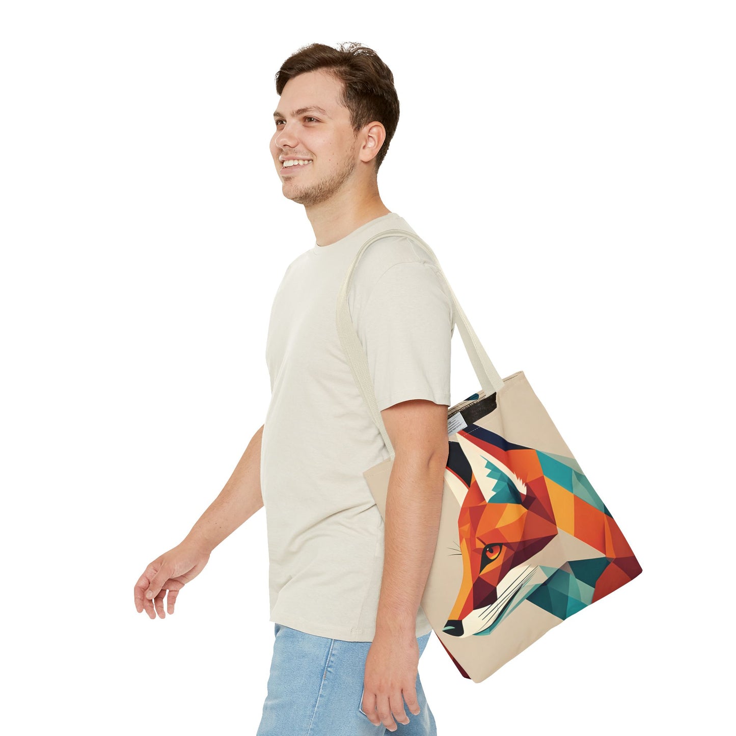 Geometric Fox Tote Bag