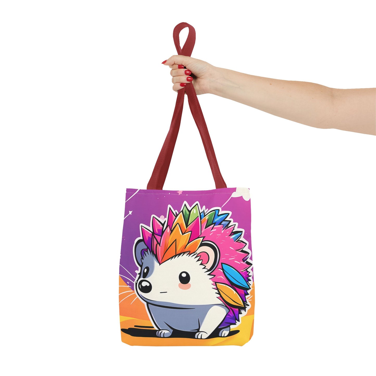 Rainbow Hedgehog Tote Bag