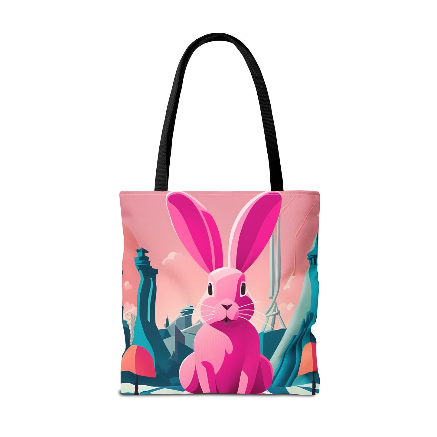 Urban Pink Rabbit Tote Bag