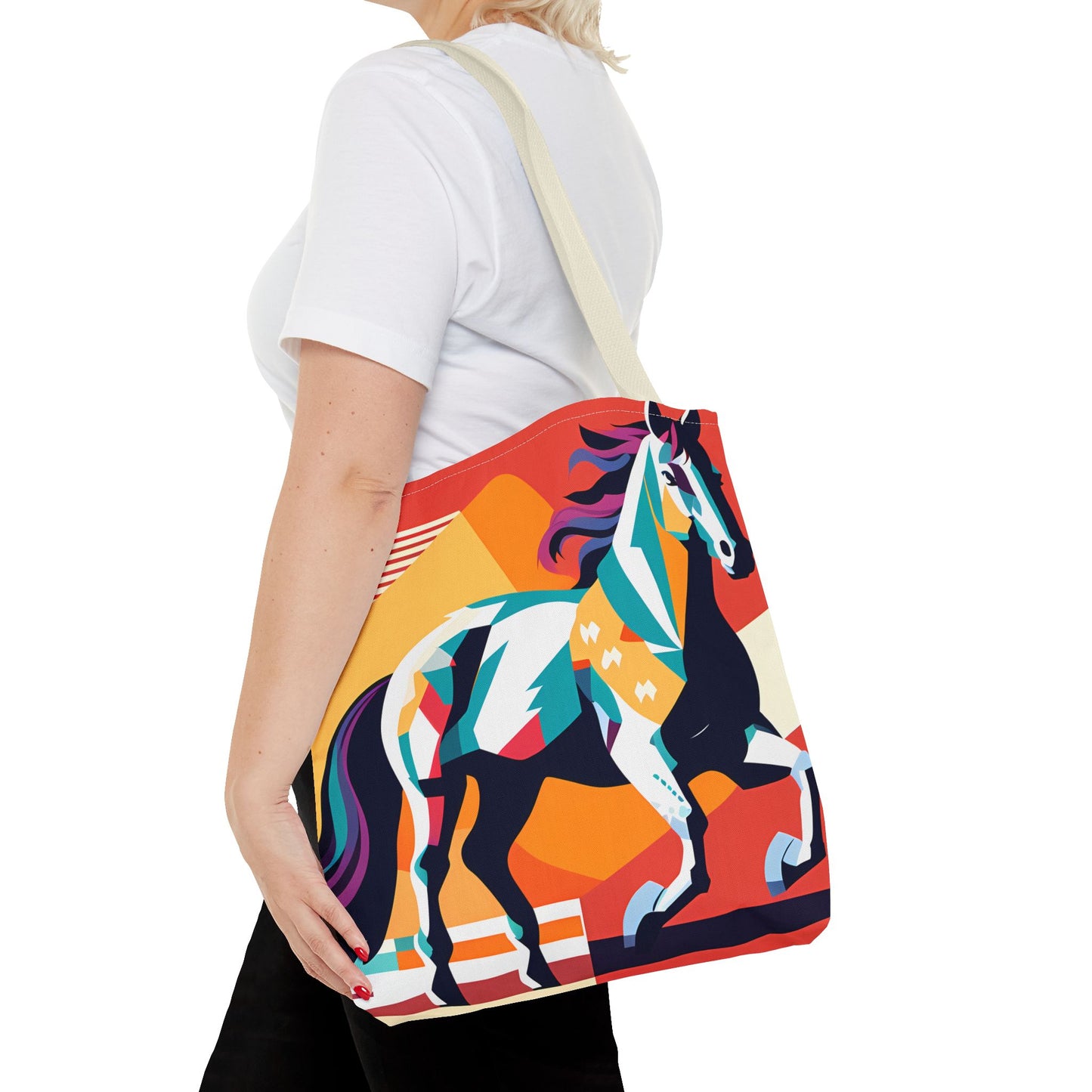 Retro Horse Tote Bag