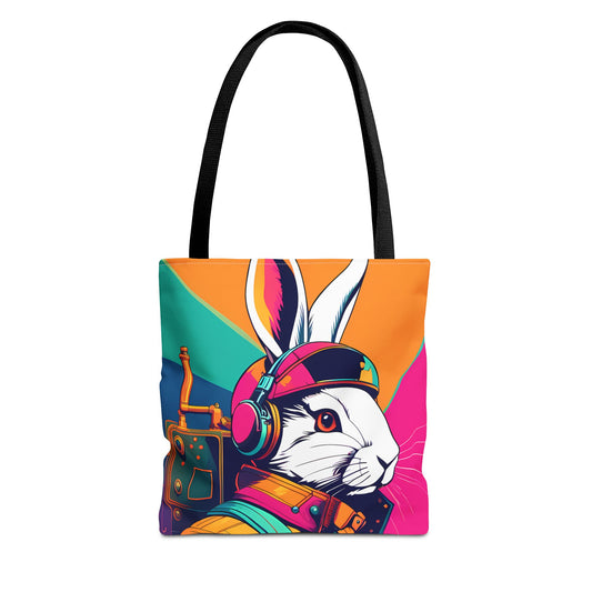 Teslapunk Rabbit Tote Bag