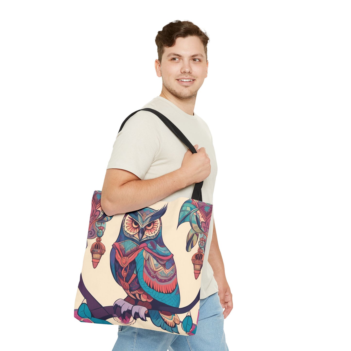 Bohemian Owl Tote Bag