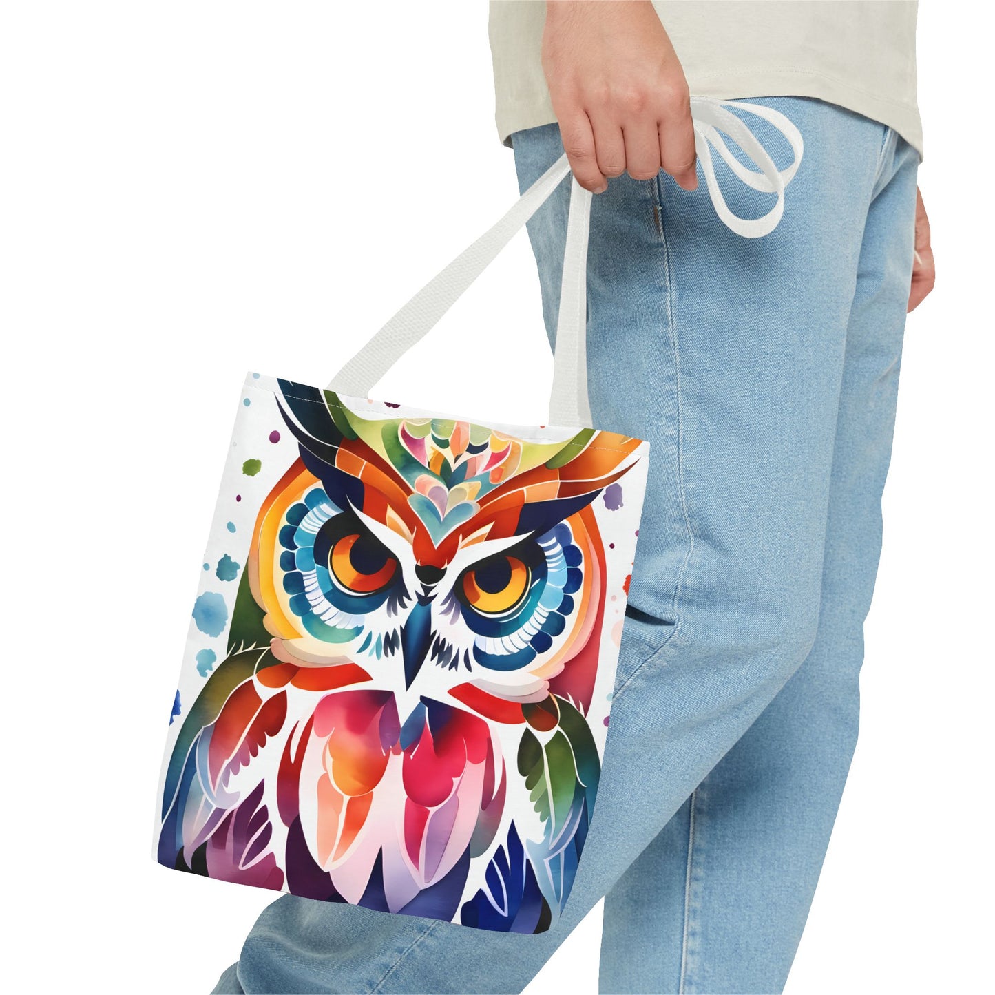 Artistic Owl Tote Bag