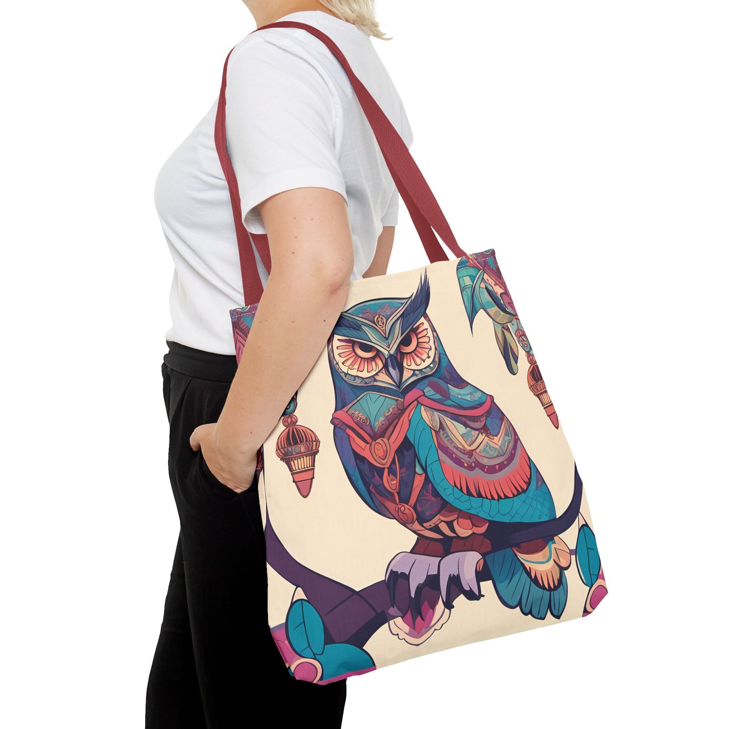 Bohemian Owl Tote Bag