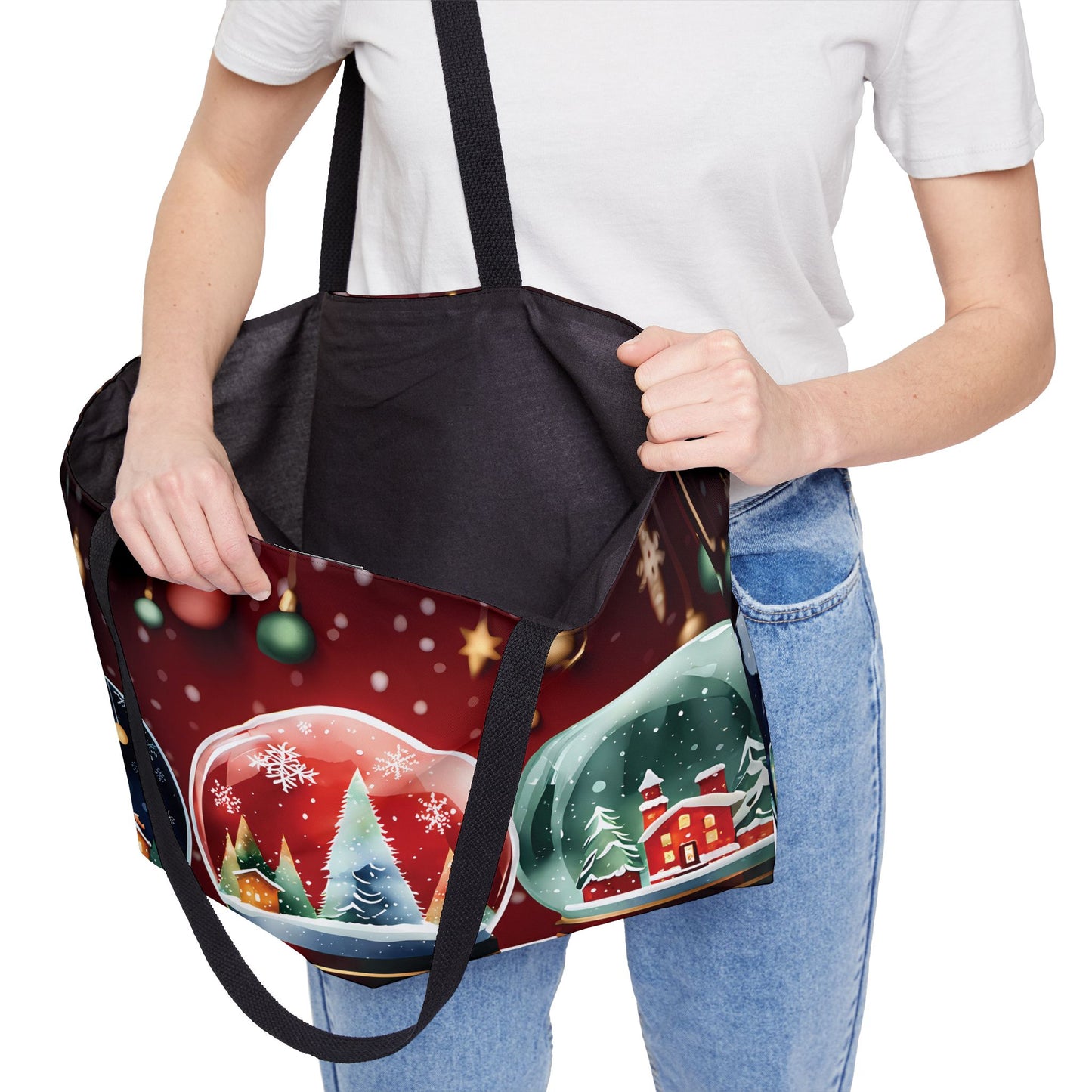 Christmas Snow Globes Tote Bag