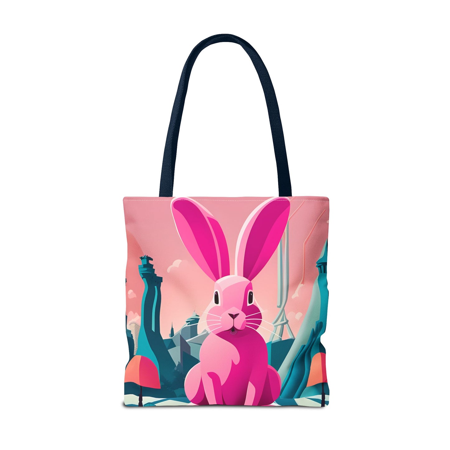 Urban Pink Rabbit Tote Bag