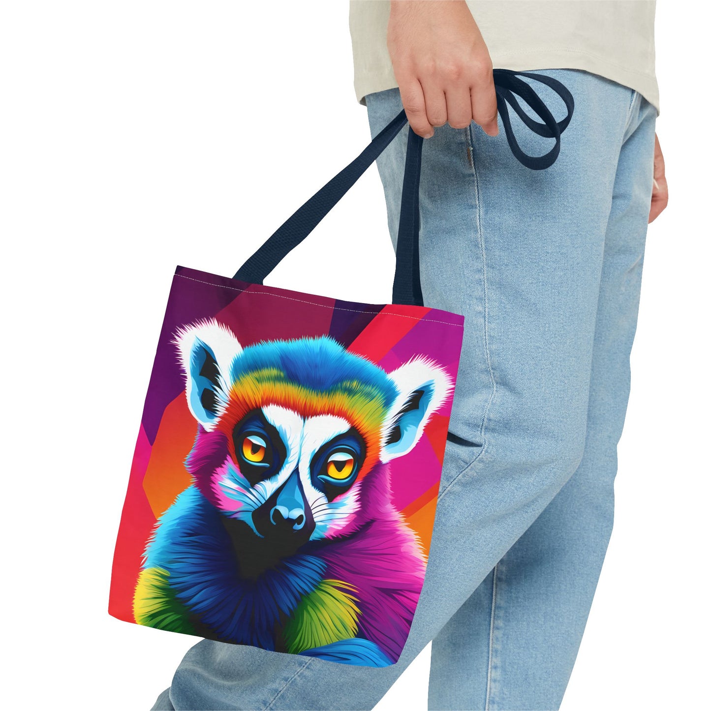 Psychedelic Lemur Tote Bag