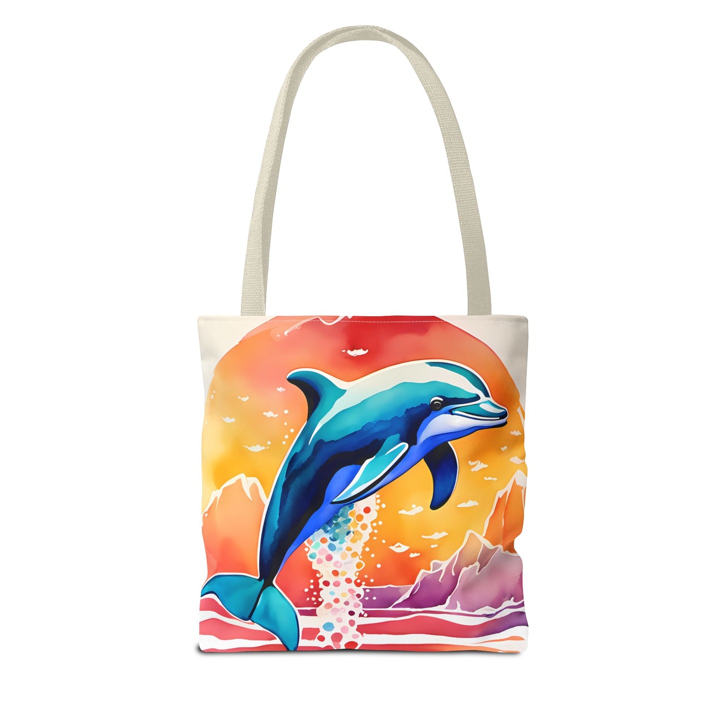 Sunset Dolphin Tote Bag