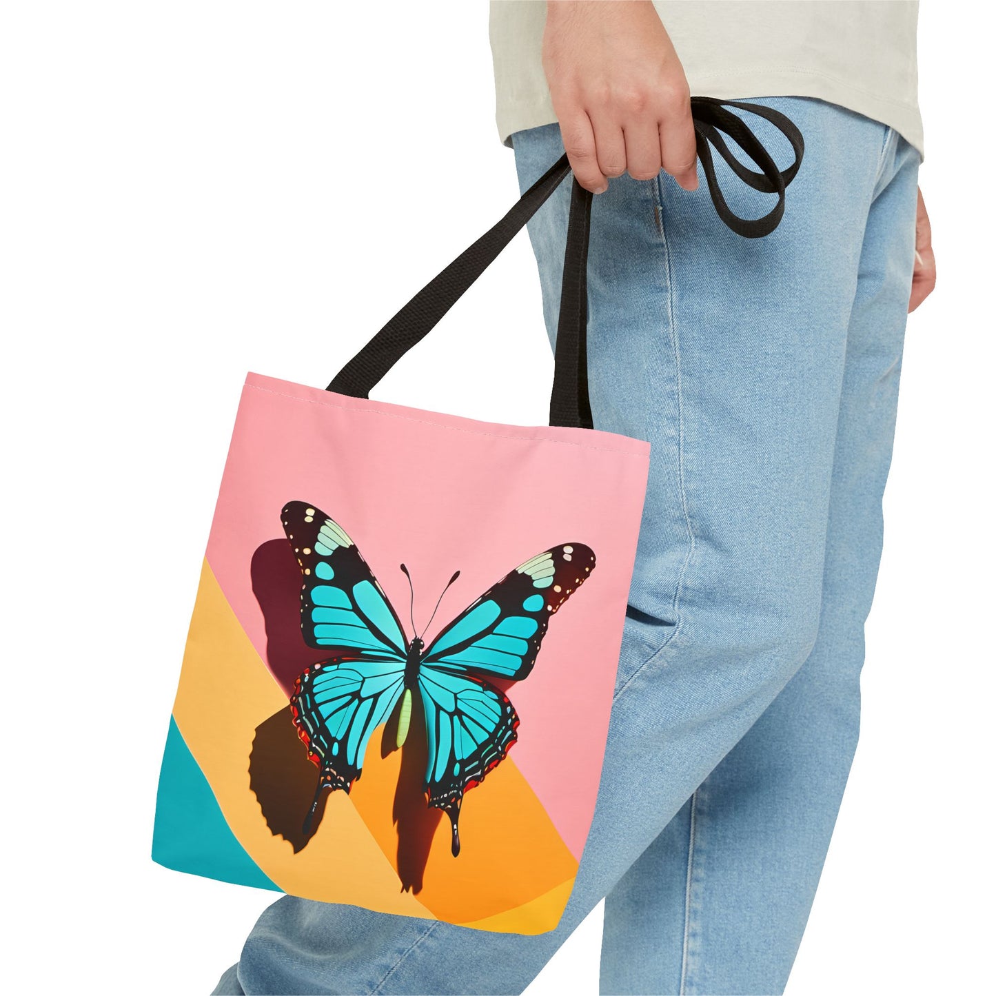 Blue Butterfly Tote Bag