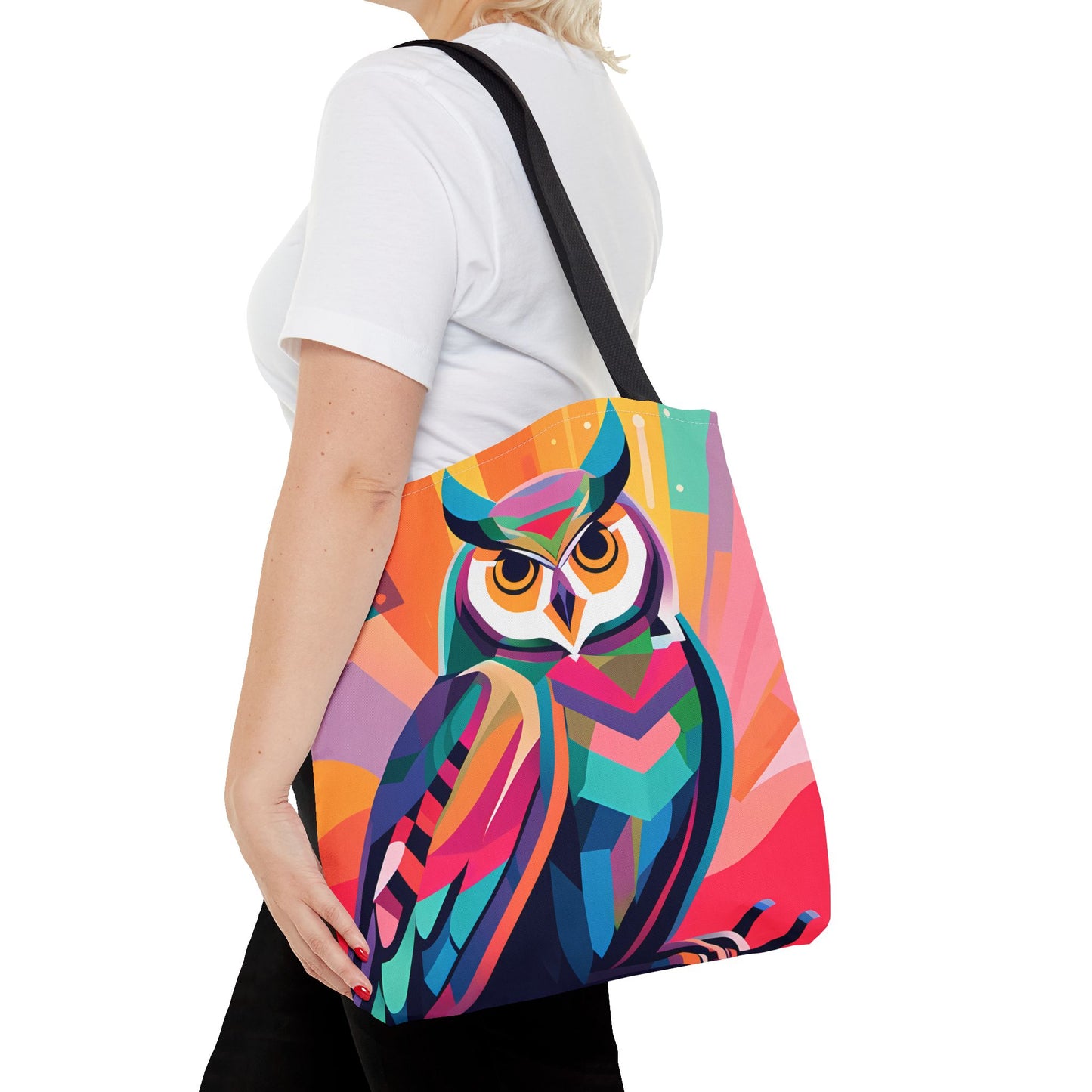 Abstract Owl Tote Bag
