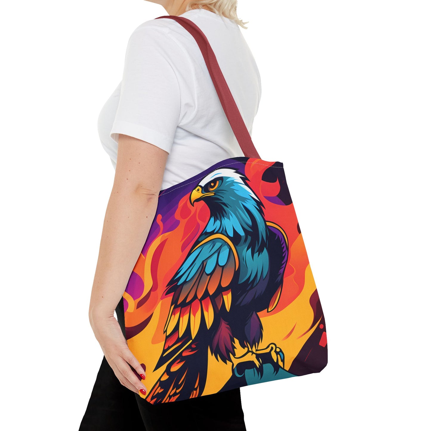 Bold Eagle Fire Tote Bag
