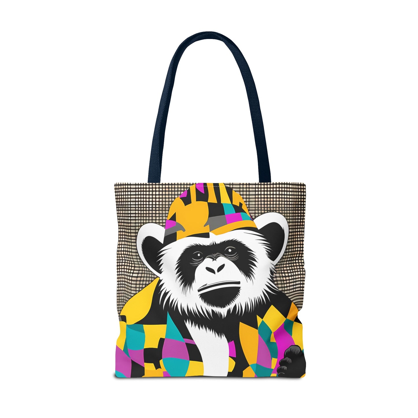 Geometric Monkey Tote Bag
