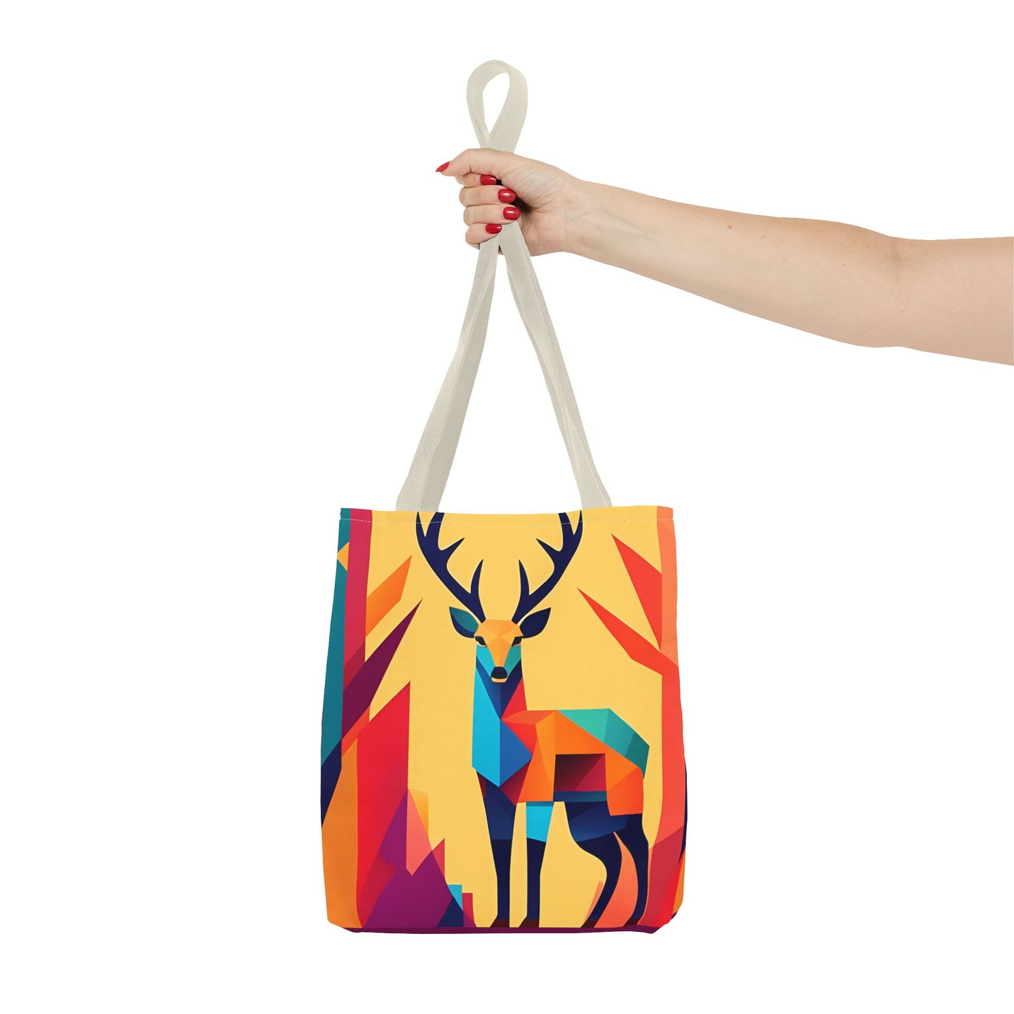 Geometric Deer Tote Bag