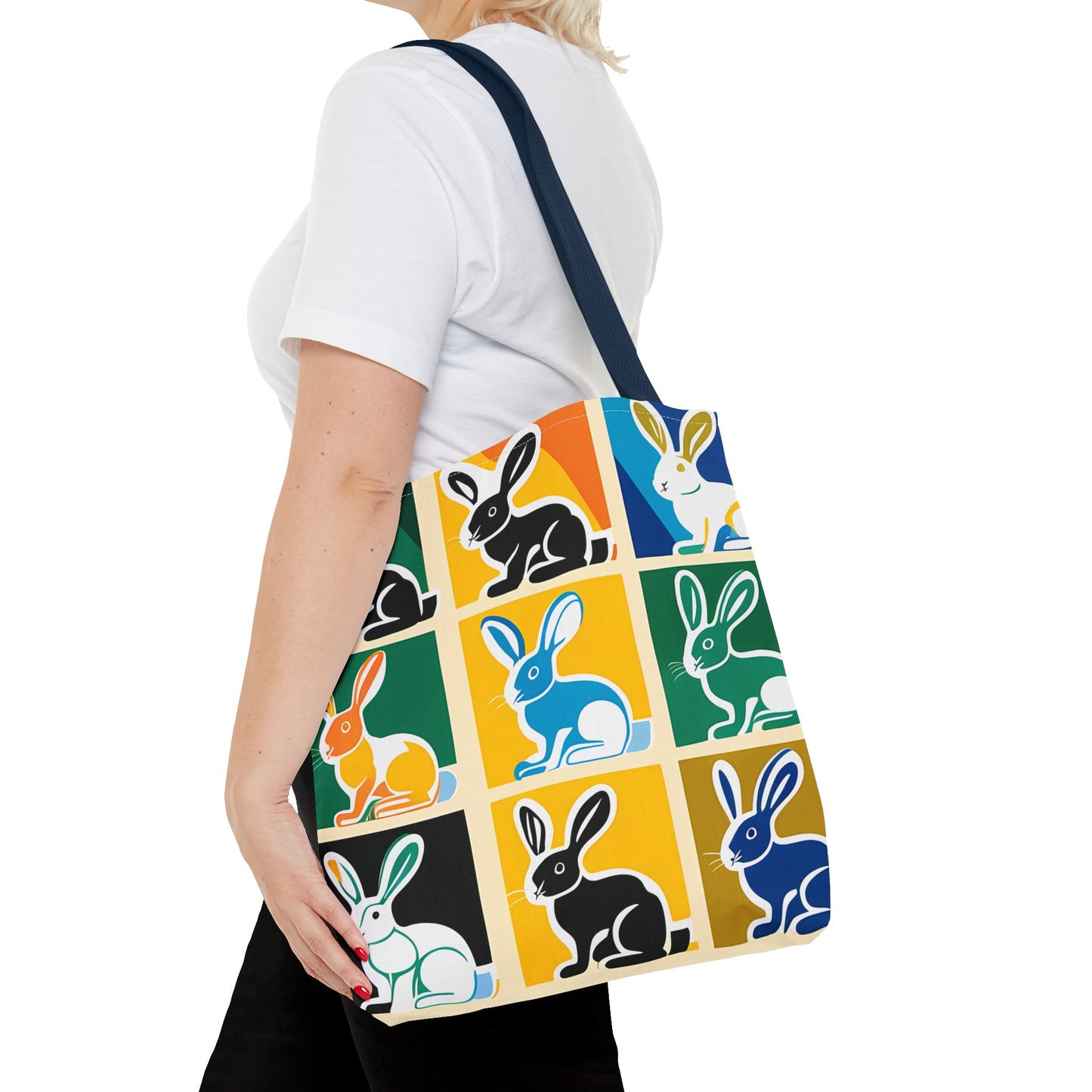 Rabbit Patchwork Tote Bag
