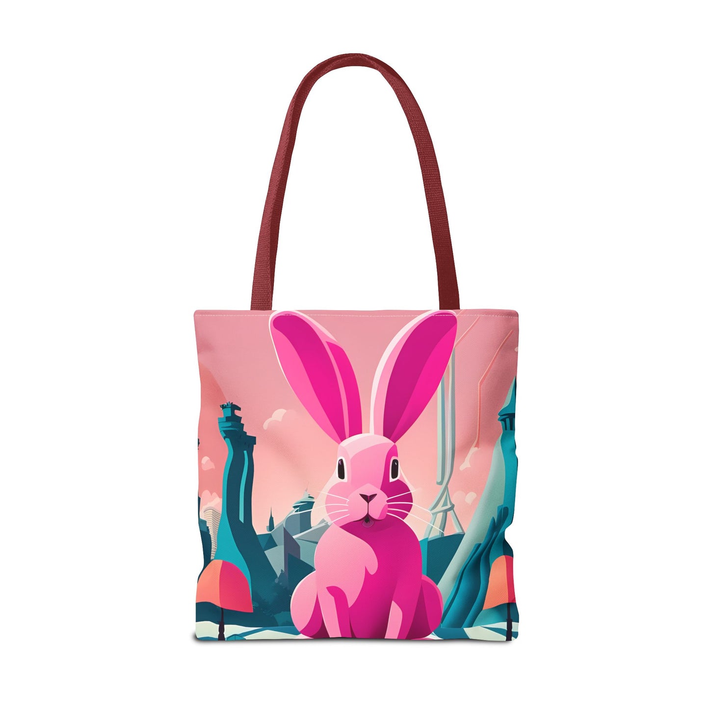 Urban Pink Rabbit Tote Bag