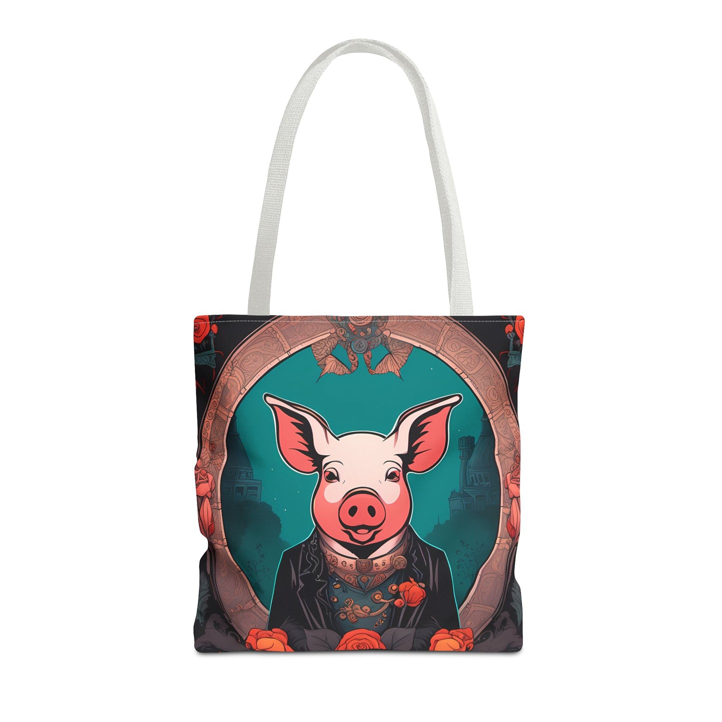 Charming Victorian Pig Tote Bag